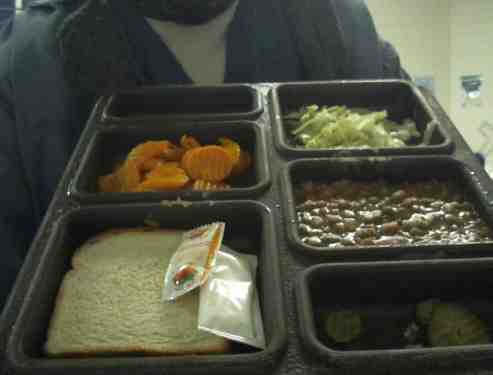 A photograph of a canteen tray at Blessington dated 2026-01-22